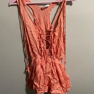 Peach Romper